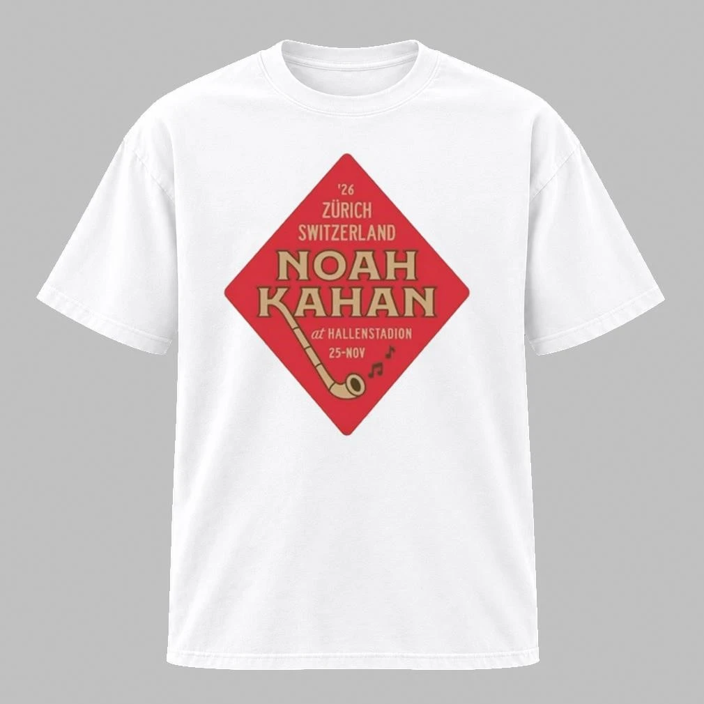 Noah Kahan Zürich Switzerland November 25 2026 Hallenstadion Concert Shirt