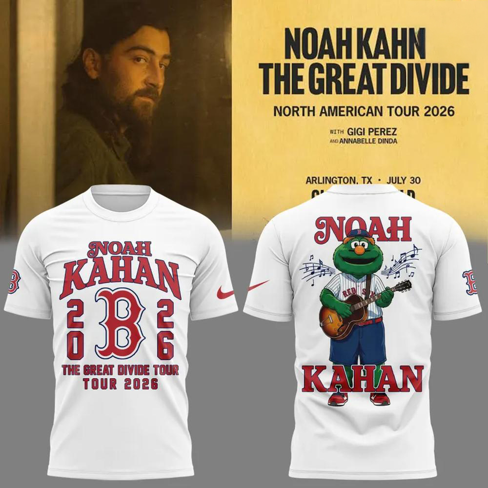 Noah Kahanx Boston Red Sox White Great Divide Fan T Shirt