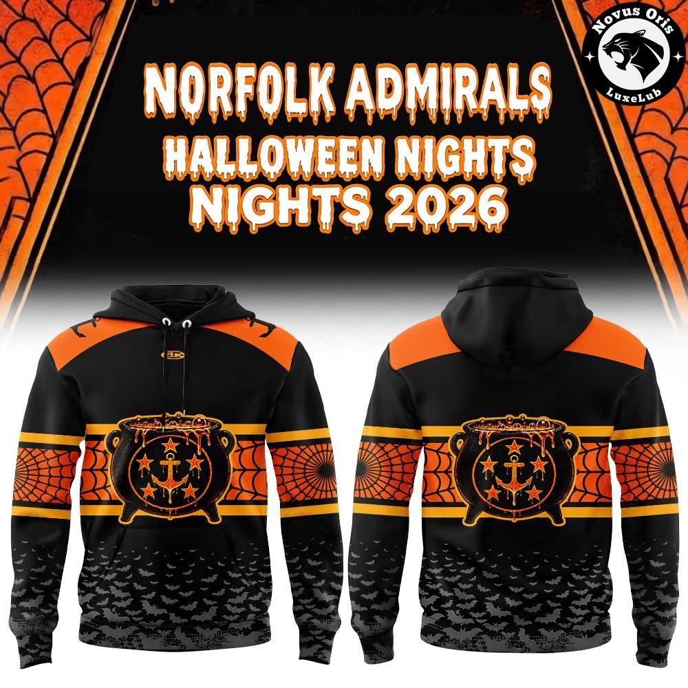 Norfolk Admirals Halloween Night Spooky Cauldron 2026 Hoodie 1 - Unicasport Norfolk Admirals Halloween Night Spooky Cauldron 2026 Hoodie