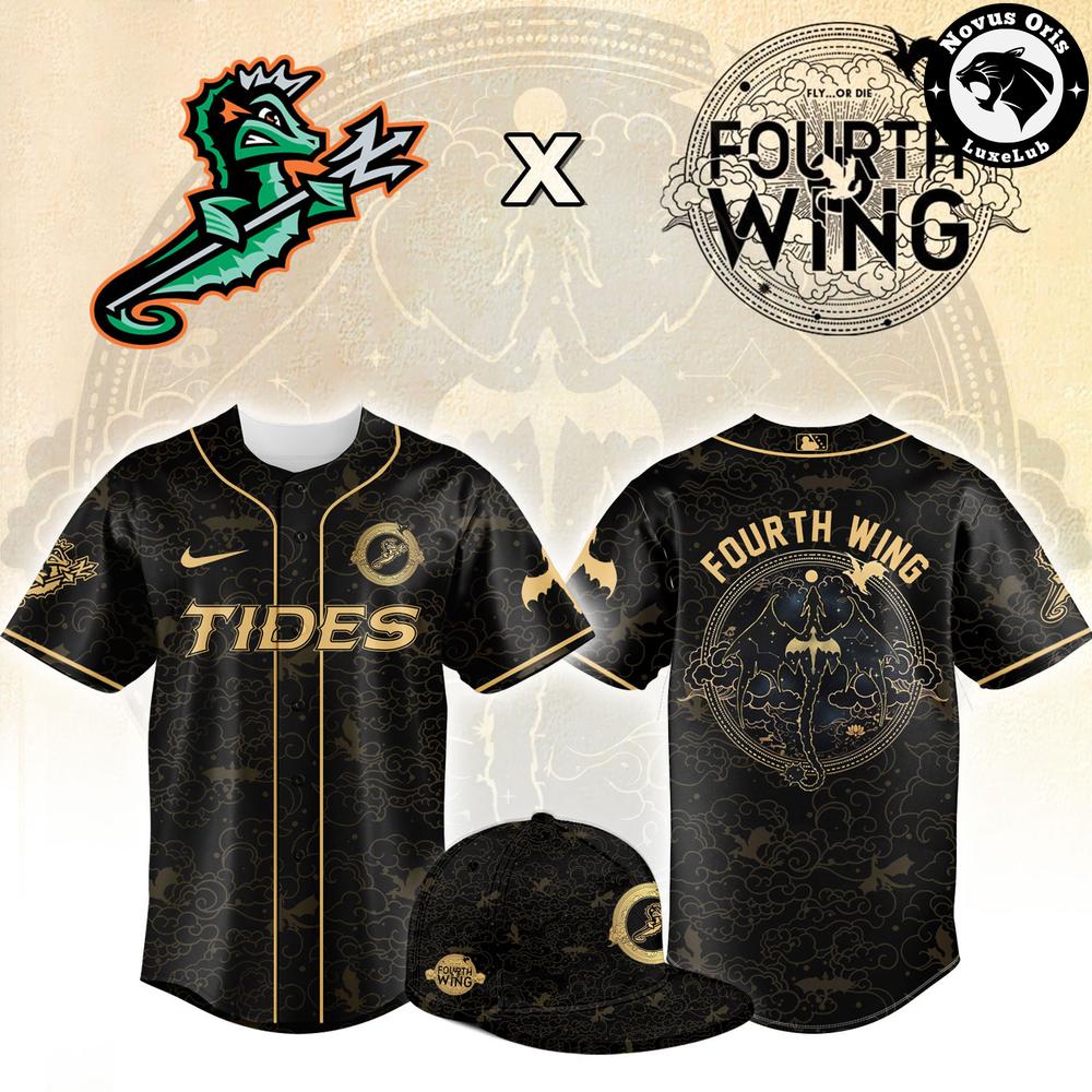 Norfolk Tides x Fourth Wing Night Special Edition Baseball Jersey 1 - Unicasport Norfolk Tides x Fourth Wing Night Special Edition Baseball Jersey