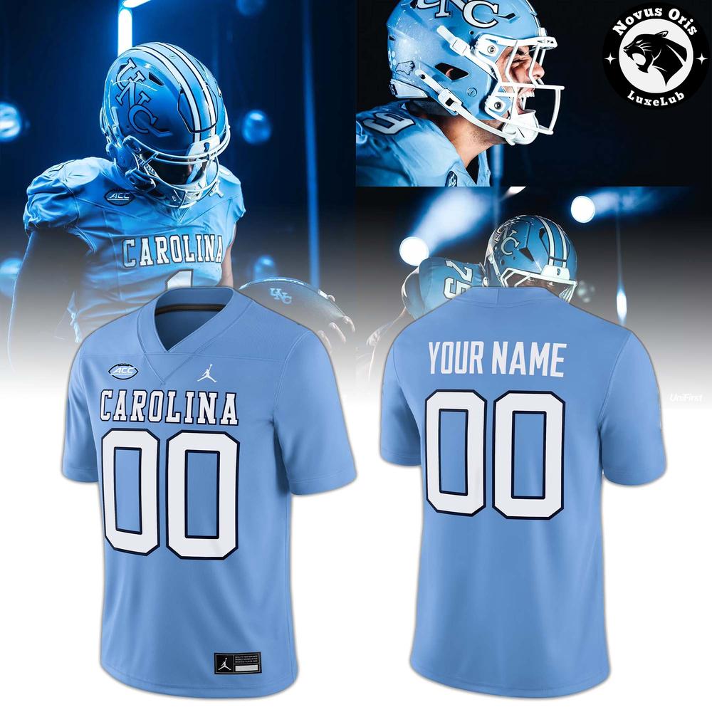 North Carolina Tar Heels ACC NCAA Custom 2026 Football Jersey 1 - Unicasport North Carolina Tar Heels ACC NCAA Custom 2026 Football Jersey