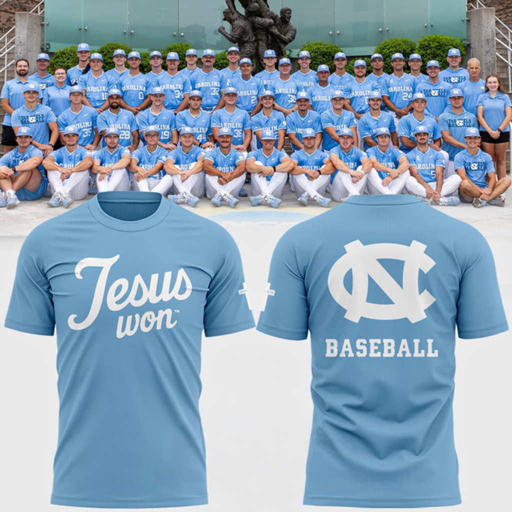 North Carolina Tar Heels Jesus Won 2026TShirtChristian Shirt Tar Heels Baseball Merch