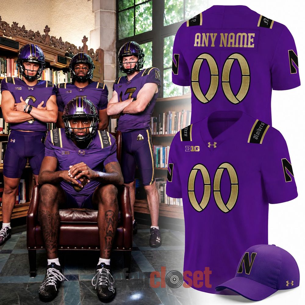 Northwestern Wildcats 2026 Football Jersey - New Season Apparel