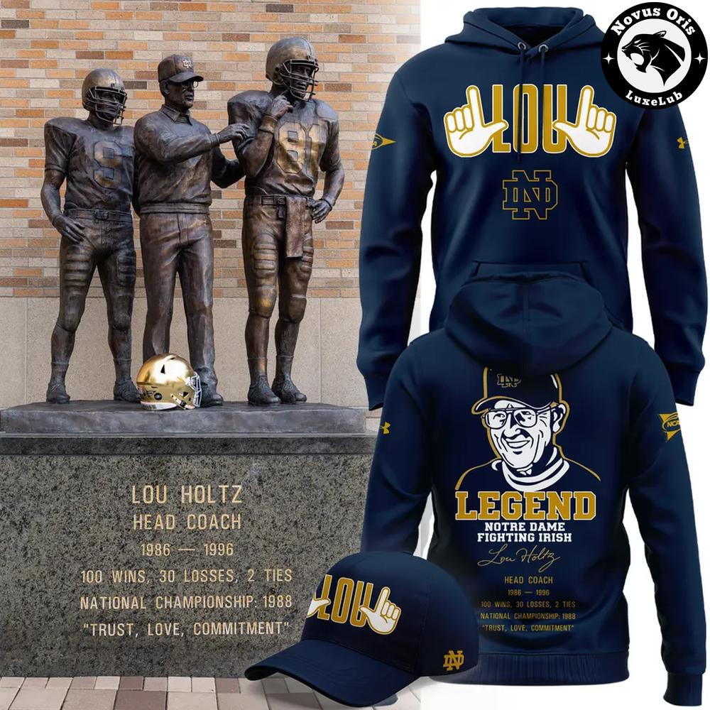 Notre Dame Fighting Irish College Football Lou Holtz Head Coach Hoodie 1 - Unicasport Notre Dame Fighting Irish College Football Lou Holtz Head Coach Hoodie