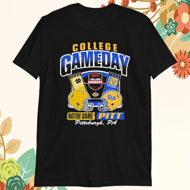 Notre Dame Fighting Irish Vs Pitt Panthers College Gameday Pittsburgh PA Ticket 2025 TShirts
