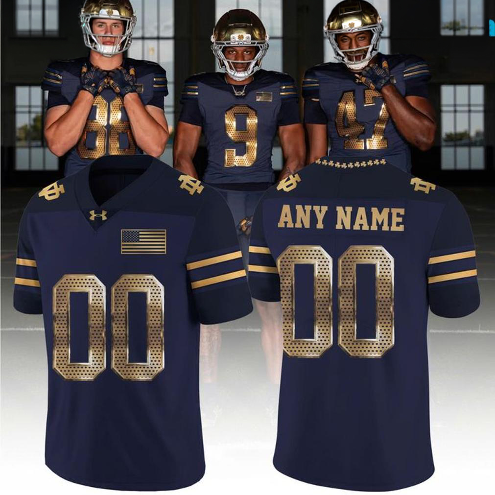 Notre Dame Under Armour Custom Football Jersey