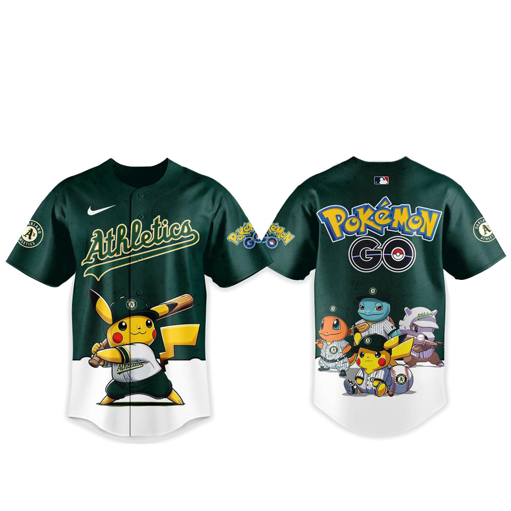 Oakland Athletics Pokemon Go Night 2026 Baseball Jersey