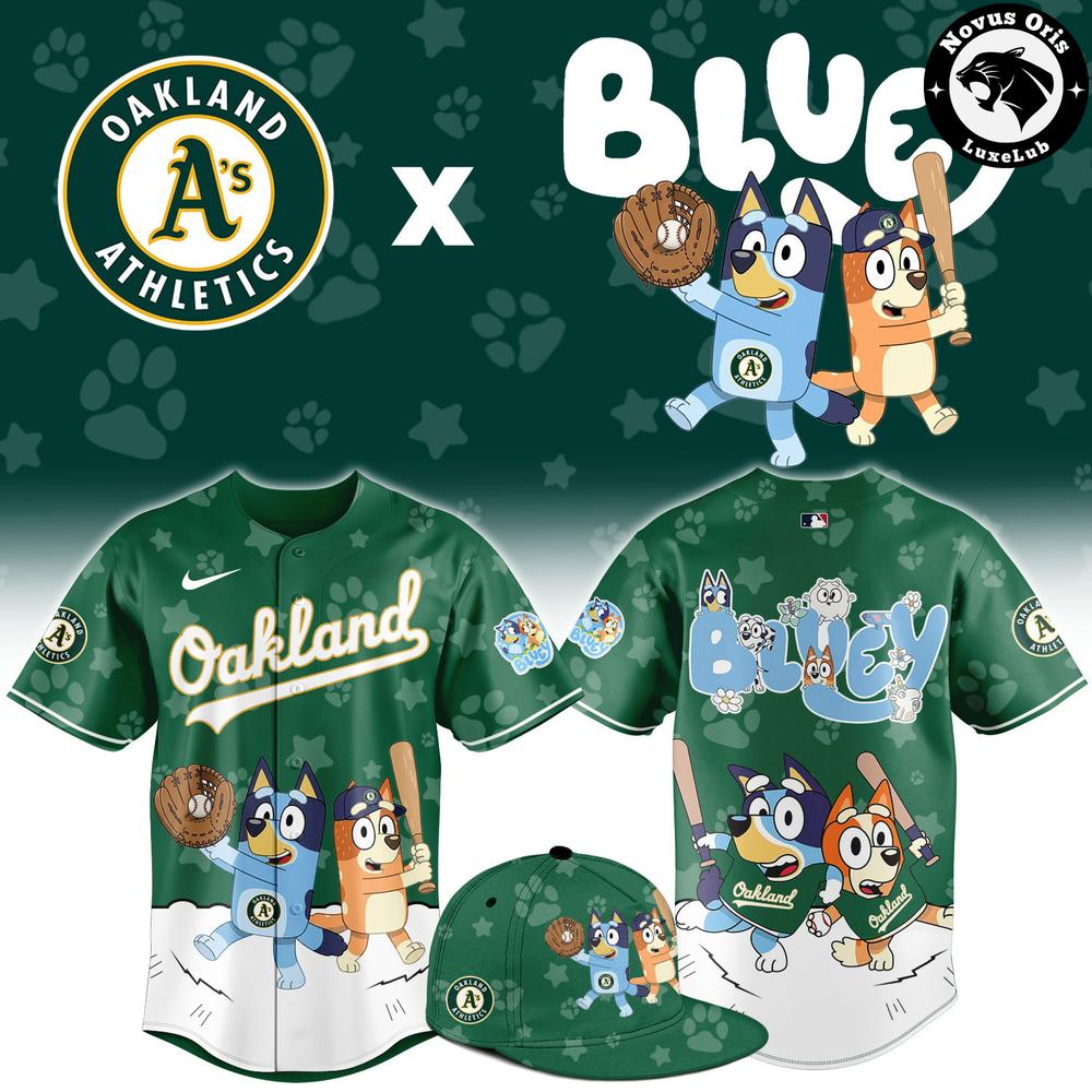 Oakland Athletics x Bluey Night 2026 Edition Baseball Jersey