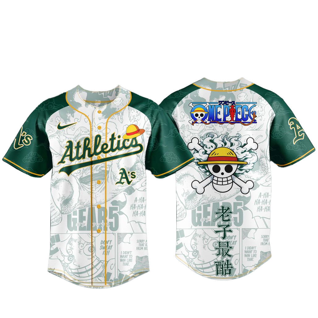 Oakland Athletics x One Piece Night 2026 Baseball Jersey
