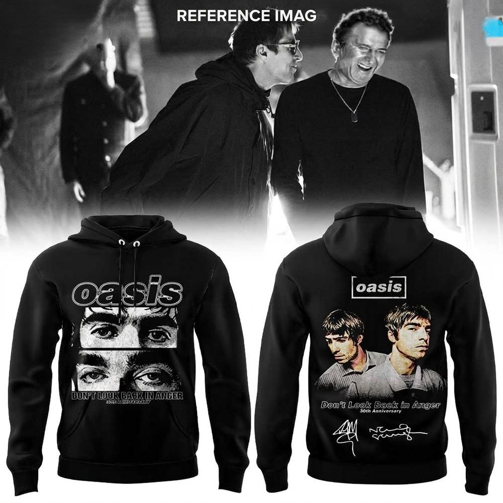 Oasis Dont Look Back in Anger Black Hoodie