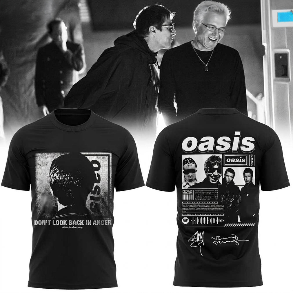 Oasis Dont Look Back in Anger Black Tee