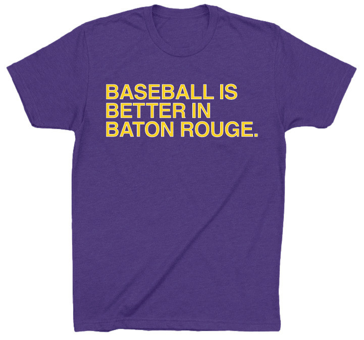 OBVIOUS SHIRTS Merch Baseball Is Better In Baton Rouge T-Shirt Baseball Lover Gift Ideas