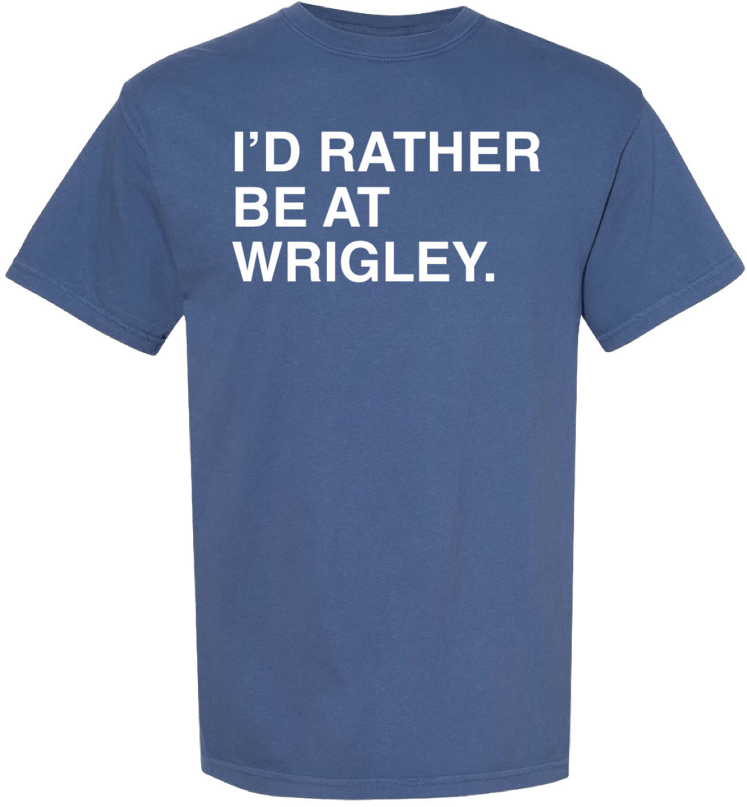 OBVIOUS SHIRTS Merch Iâ€™d Rather Be At Wrigley T-Shirt Gifts For Wife