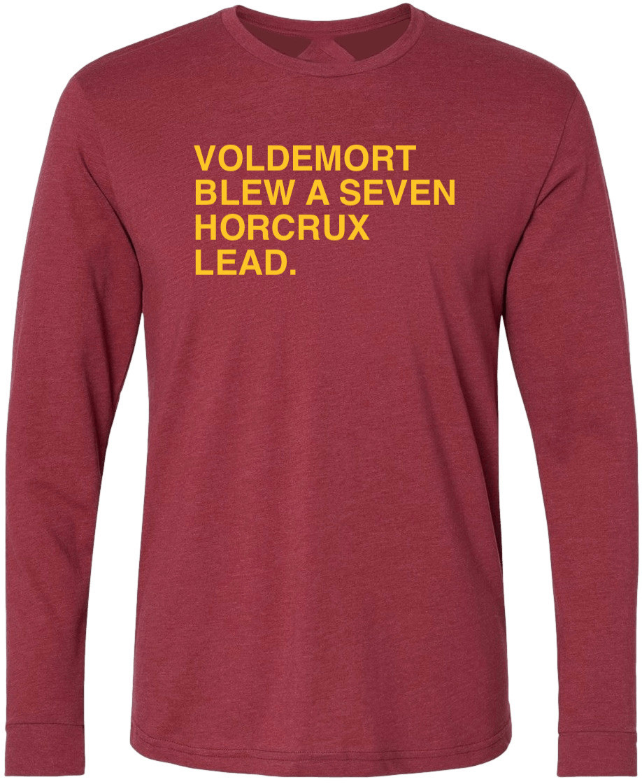 OBVIOUS SHIRTS Merch Voldemort Blew A Seven Horcrux Lead Long Sleeve T-Shirt Dad Gifts