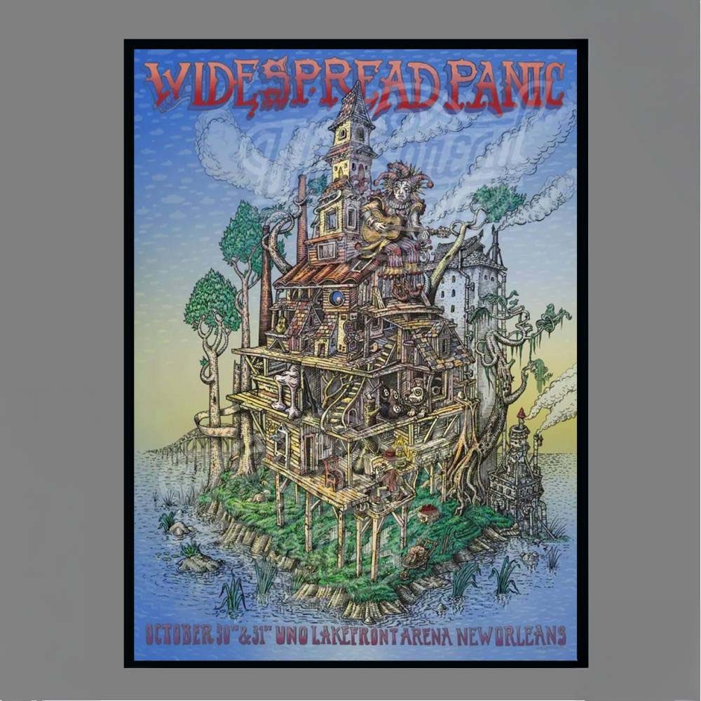 October 30 31 2026 New Orleans LA Widespread Panic UNO Lakefront Arena Artist David Welker Poster