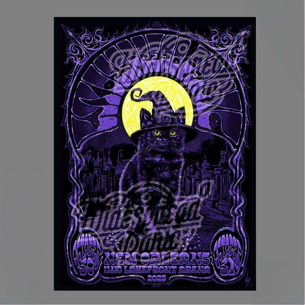 October 30 31 2026 New Orleans LA Widespread Panic UNO Lakefront Arena Artist Jeff Wood Poster