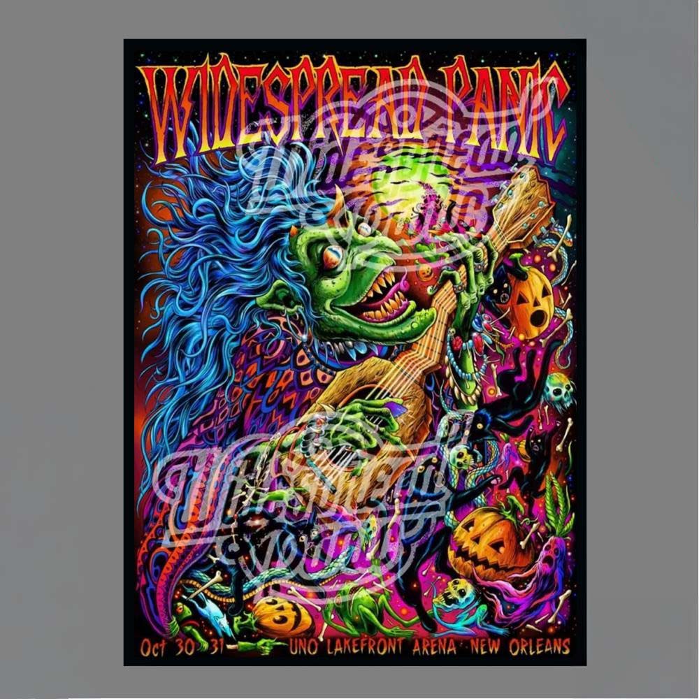 October 30 31 2026 New Orleans LA Widespread Panic UNO Lakefront Arena Artist Skinner Poster