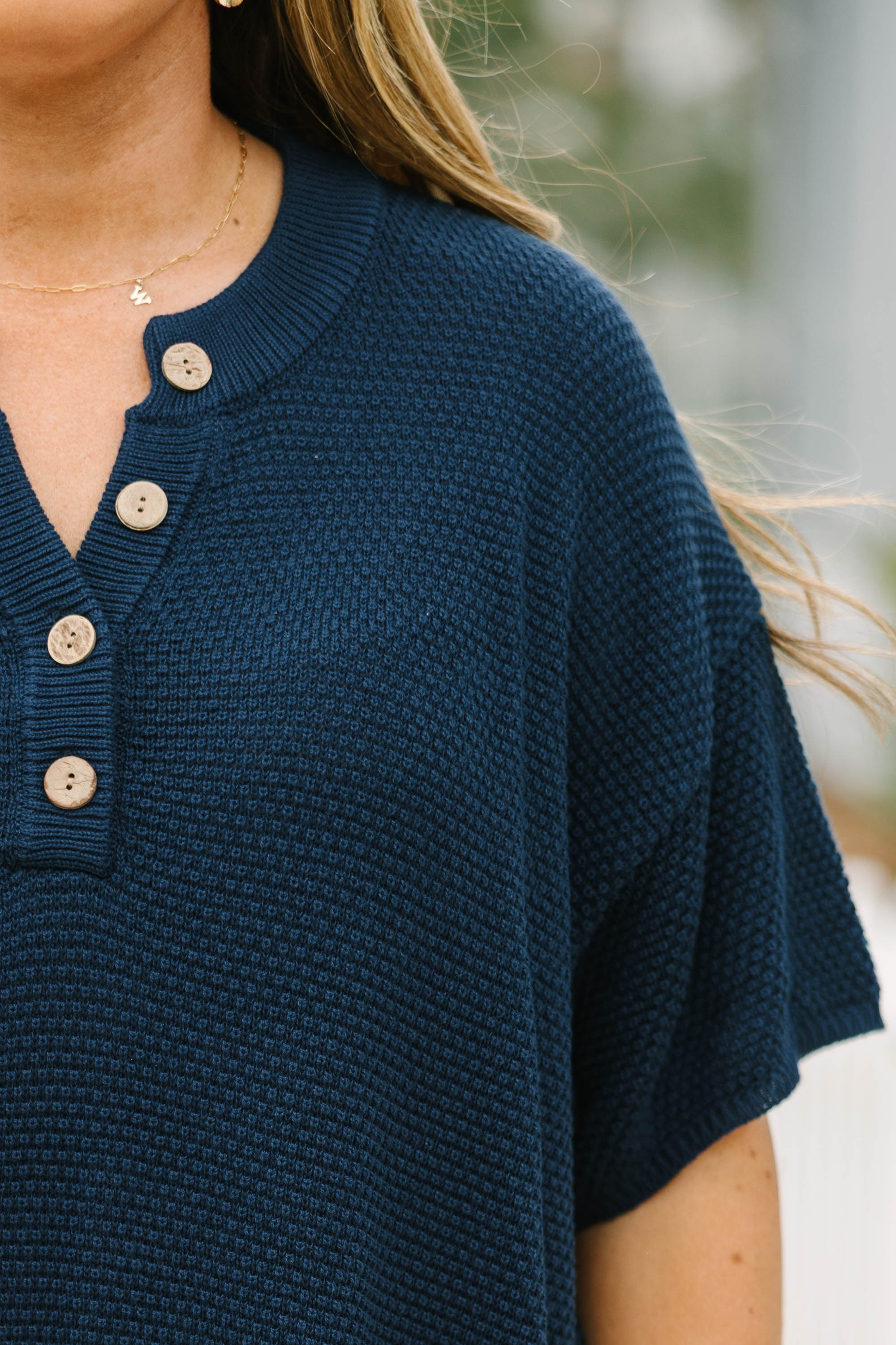 Off In Paradise Sweater Set, Navy 4 Off In Paradise Sweater Set, Navy - Image 4