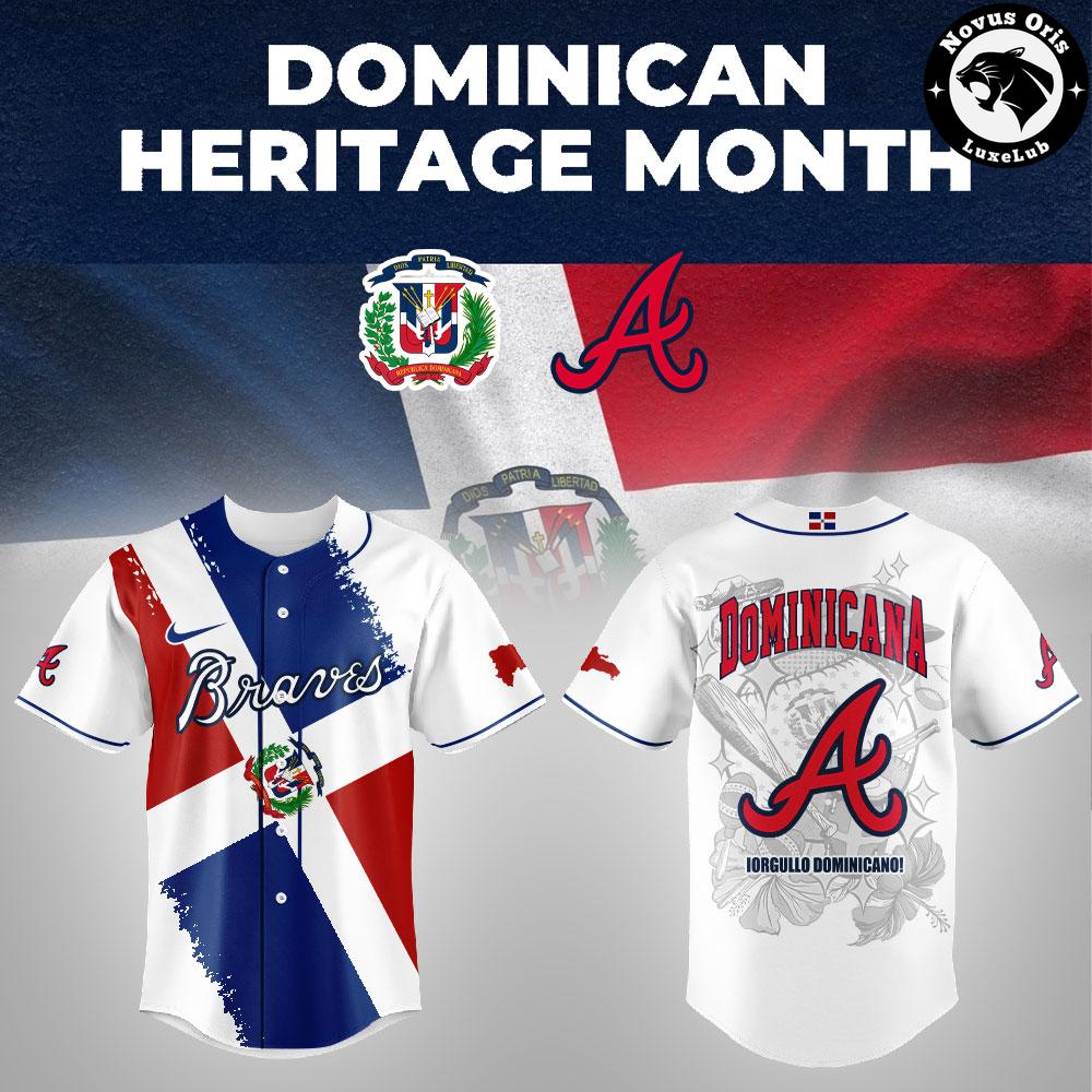 Official Atlanta Braves Orgullo Dominicano 2026 Commemorative Baseball Jersey 1 - Unicasport Official Atlanta Braves Orgullo Dominicano 2026 Commemorative Baseball Jersey