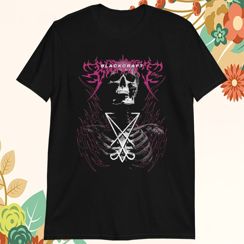 Official Blackcraft Lucifer Sigil Skeleton Tshirts