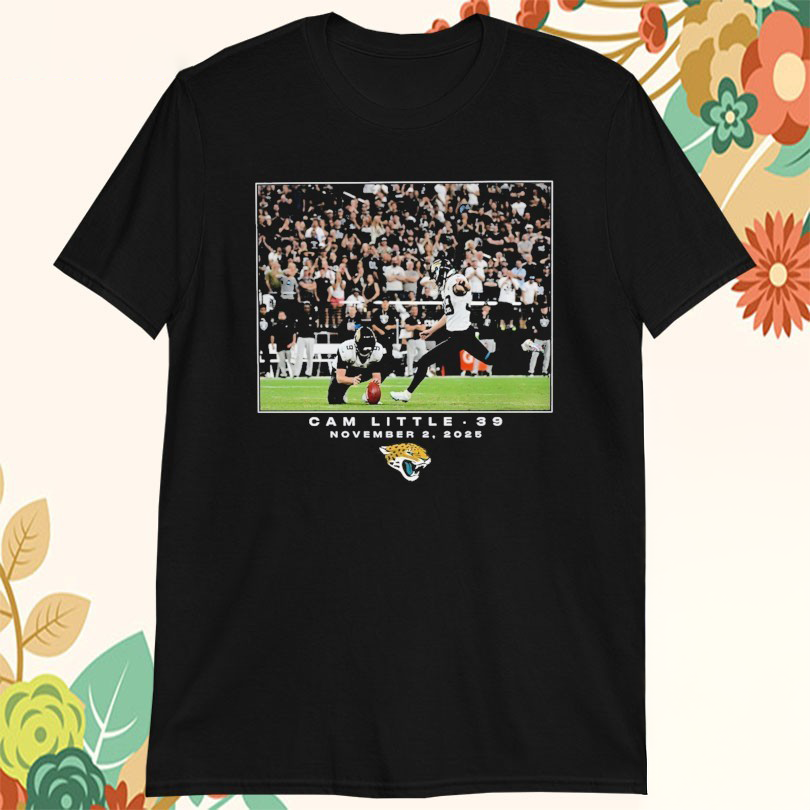 Official Cam Little Jacksonville Jaguars November 9 2025 NFL Flash Features Week 10 TShirts