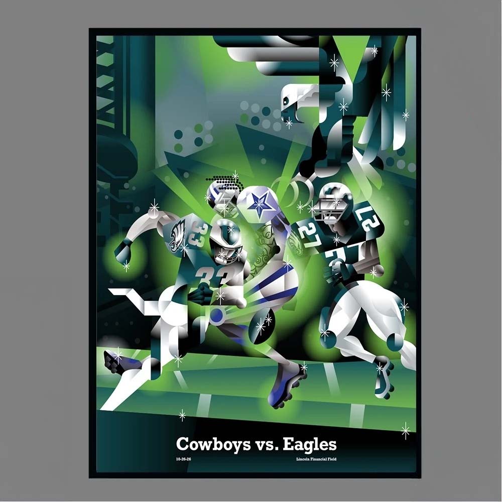 Official Dallas Cowboys vs Philadelphia Eagles Lincoln Financial Field 102626 Poster