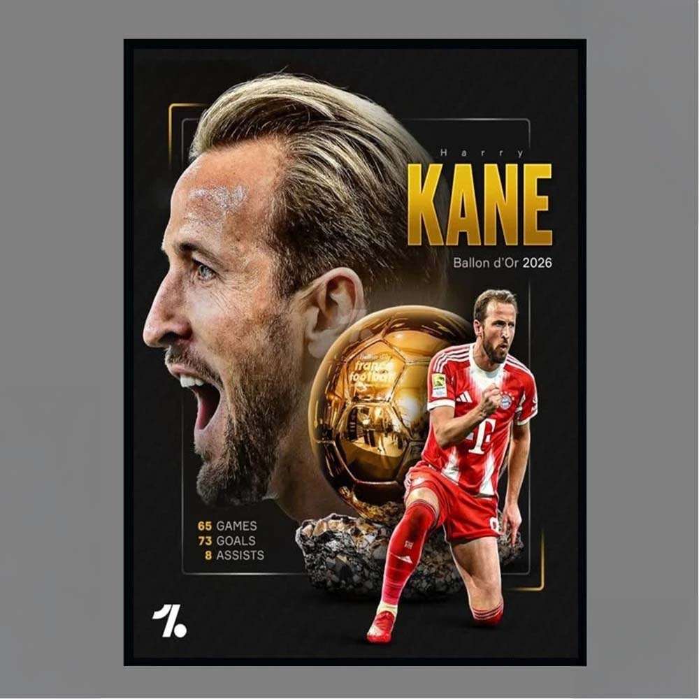 Official Harry Kane Ballon dOr 2026 Poster