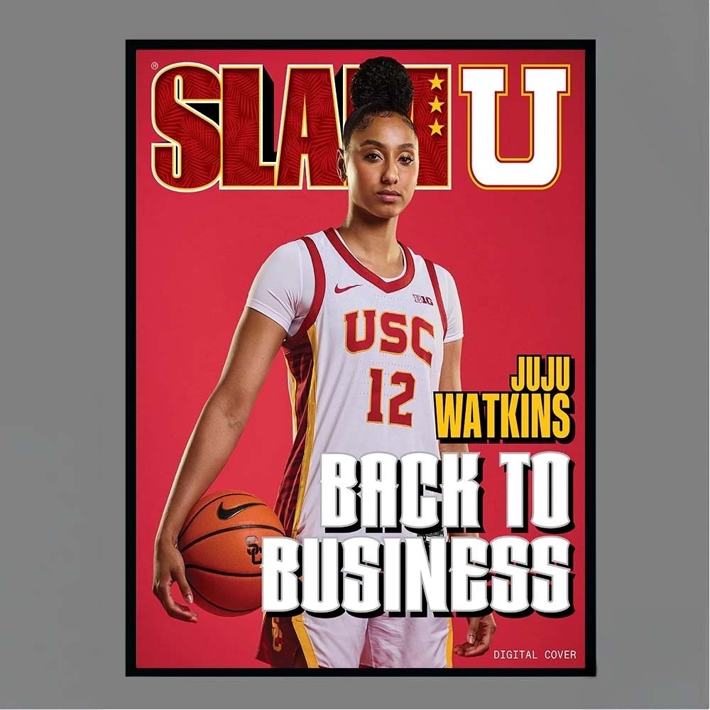 Official JuJu Watkins USC Trojans Slam U Back To Business Digital Cover Poster