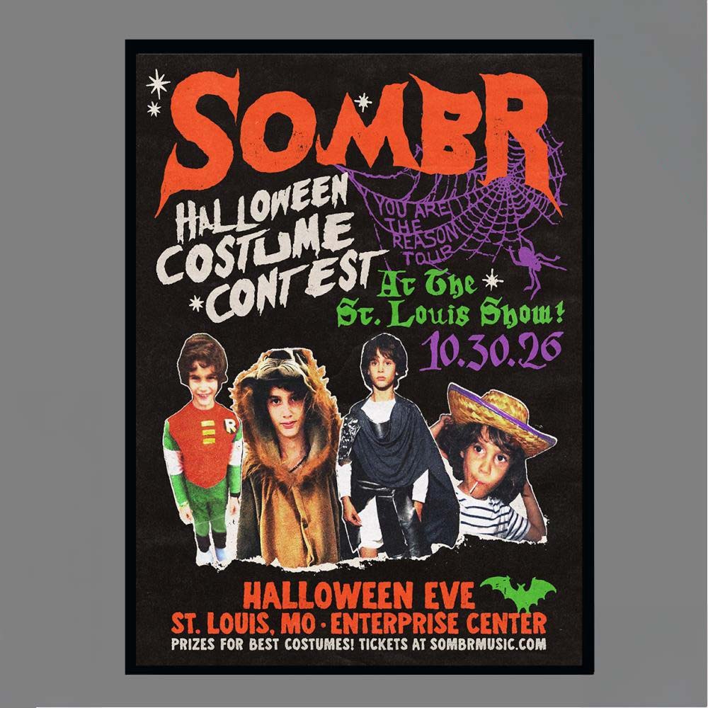 Official Sombr Halloween Event At Enterprise Center In St Louis MO On October 30 2026 Poster