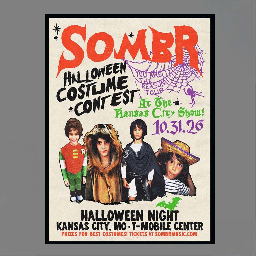 Official Sombr Halloween Event At TMobile Center In Kansas City MO On October 31 2026 Poster