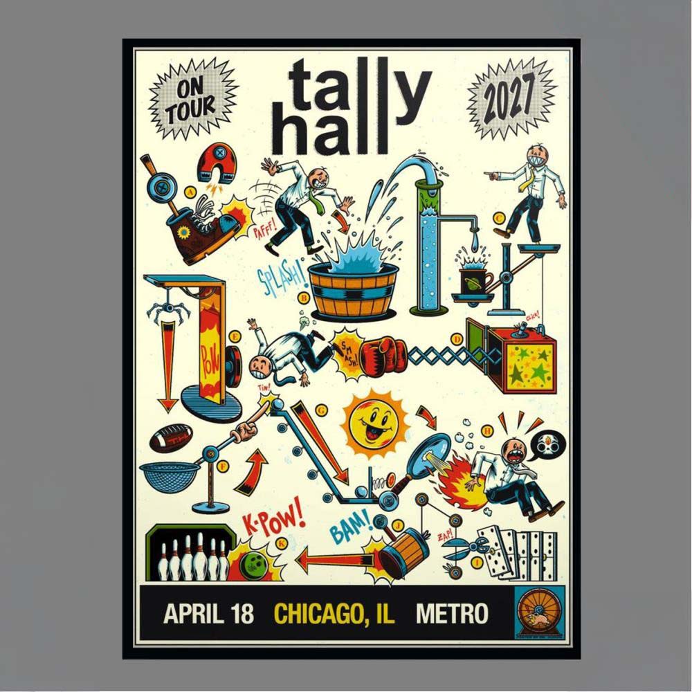 Official Tally Hall Chicago IL Metro April 18 2027 Poster
