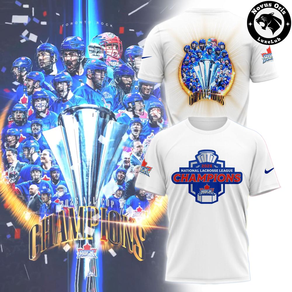 Official Toronto Rock 2026 NLL Champions Limited T-Shirt