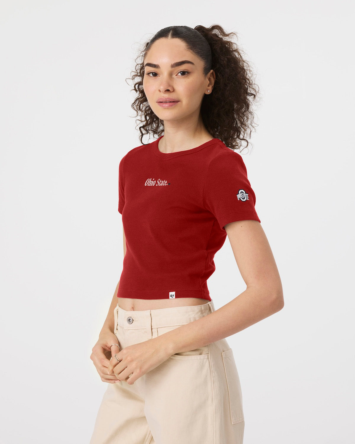 Ohio State Buckeyes With Love  Baby Rib T-Shirt Womens