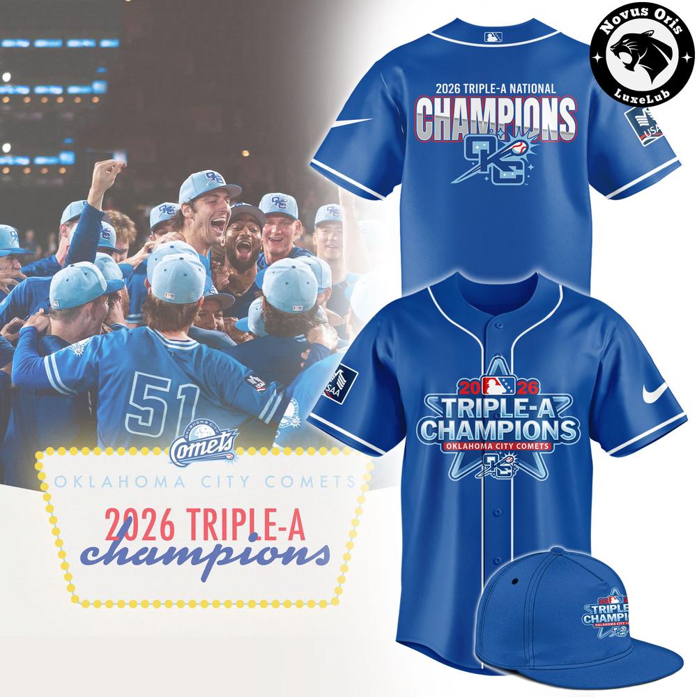 Oklahoma City Comets Triple-A National Champions 2026 Baseball Jersey