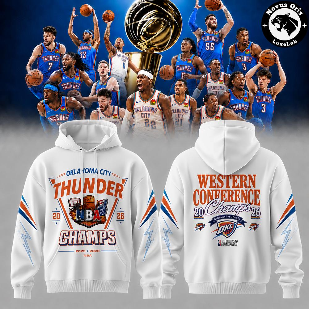 Oklahoma City Thunder 2026 Western Conference Champions Hoodie