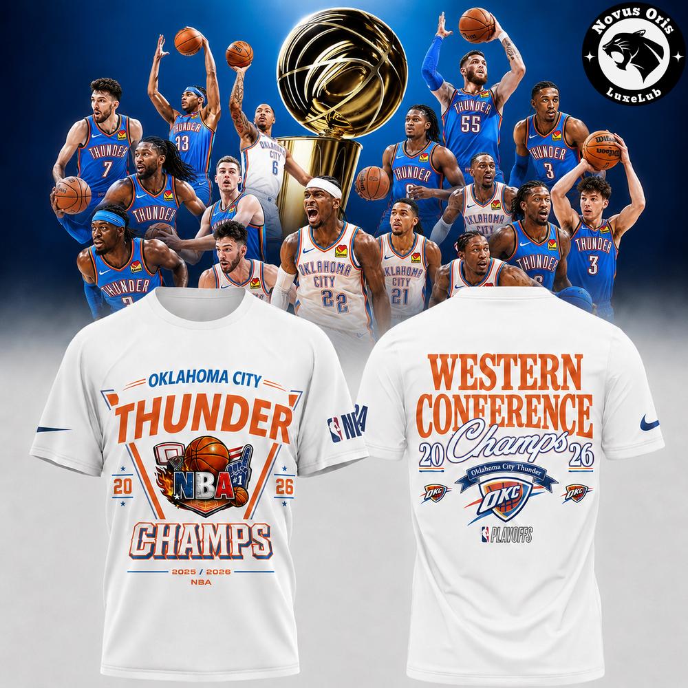 Oklahoma City Thunder 2026 Western Conference Champions T-Shirt