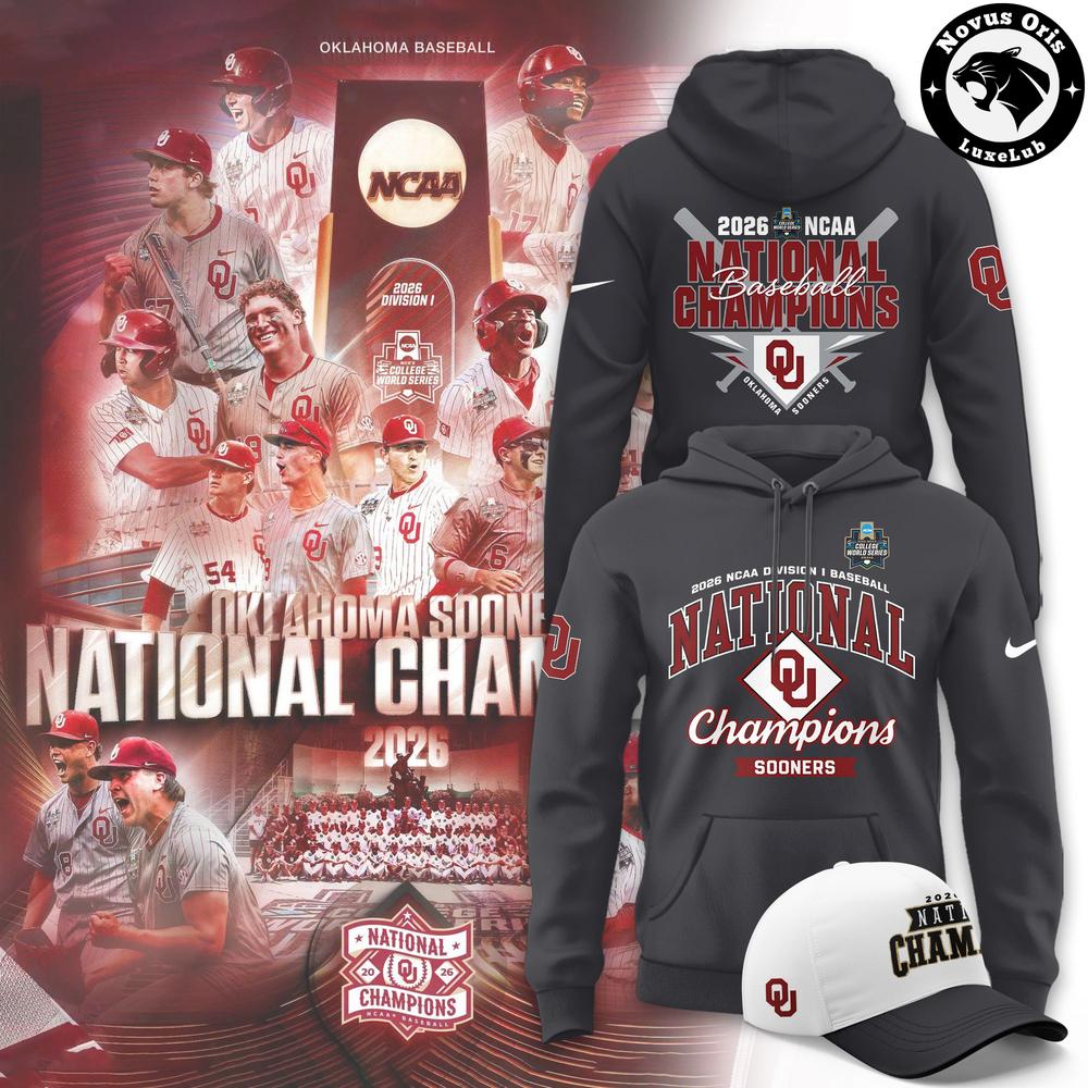 Oklahoma Sooners 2026 MCWS National Champions Hoodie 1 - Unicasport Oklahoma Sooners 2026 MCWS National Champions Hoodie