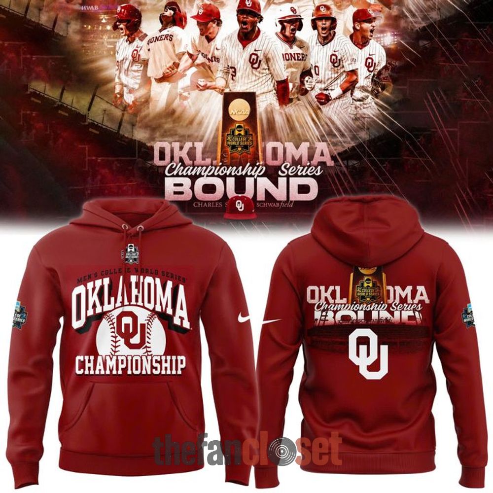 2026 Championship Special Hoodie - Oklahoma Sooners Baseball