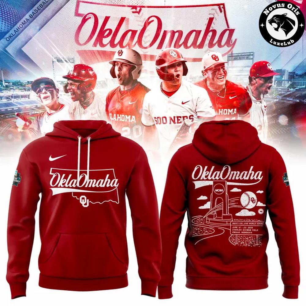 Oklahoma Sooners OklaOmaha 2026 Men College World Series Hoodie