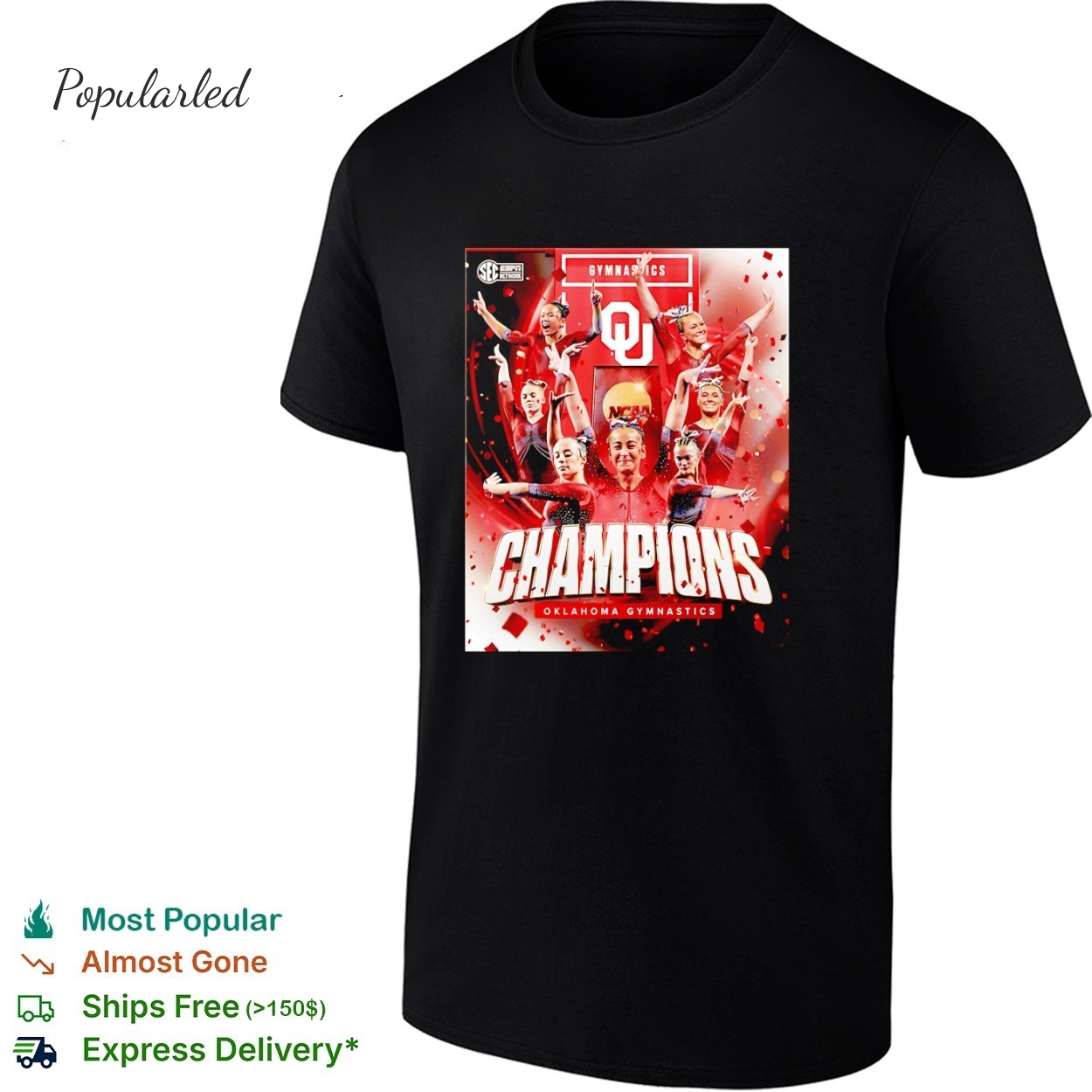 Oklahoma Sooners womens gymnastics Champions poster shirt