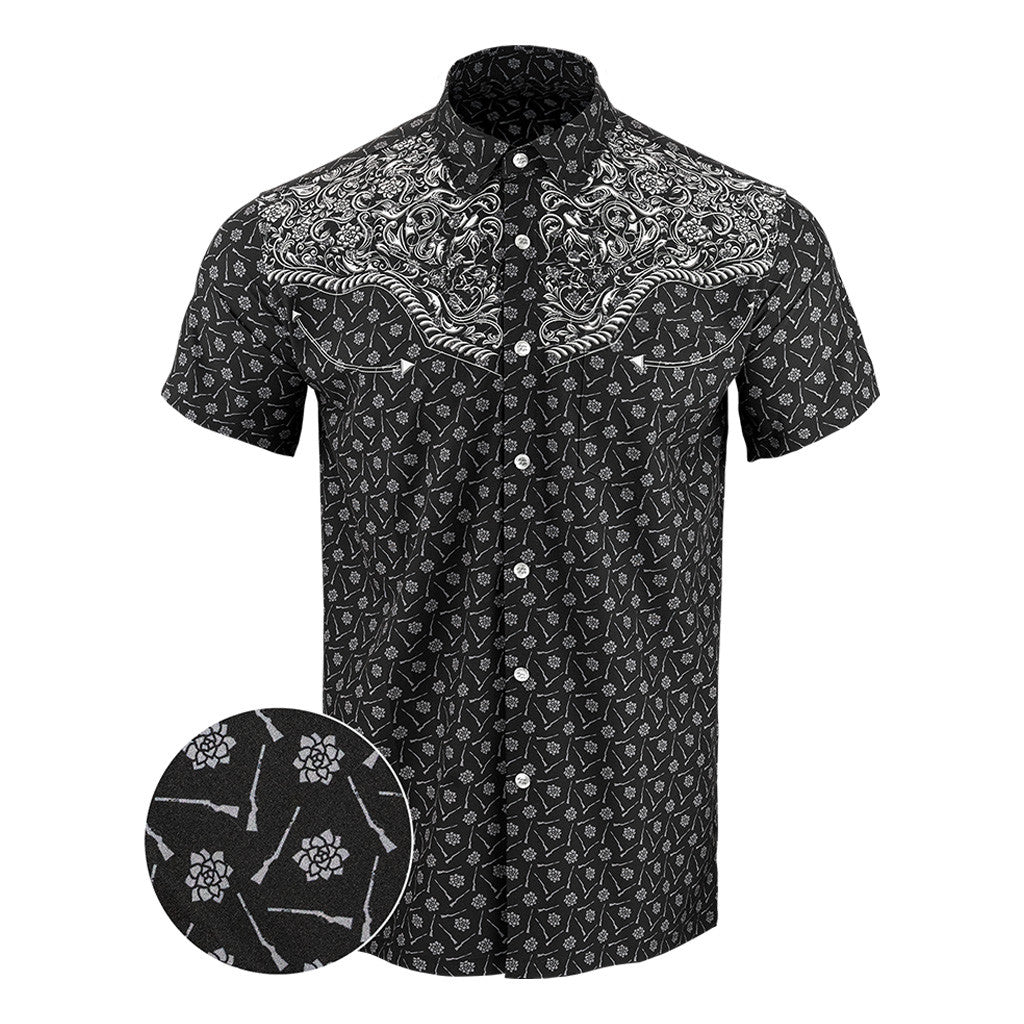 Old Silence Button Down Shirt Hawaiian Tactical Button Down Gifts Ideas For Gun Lovers