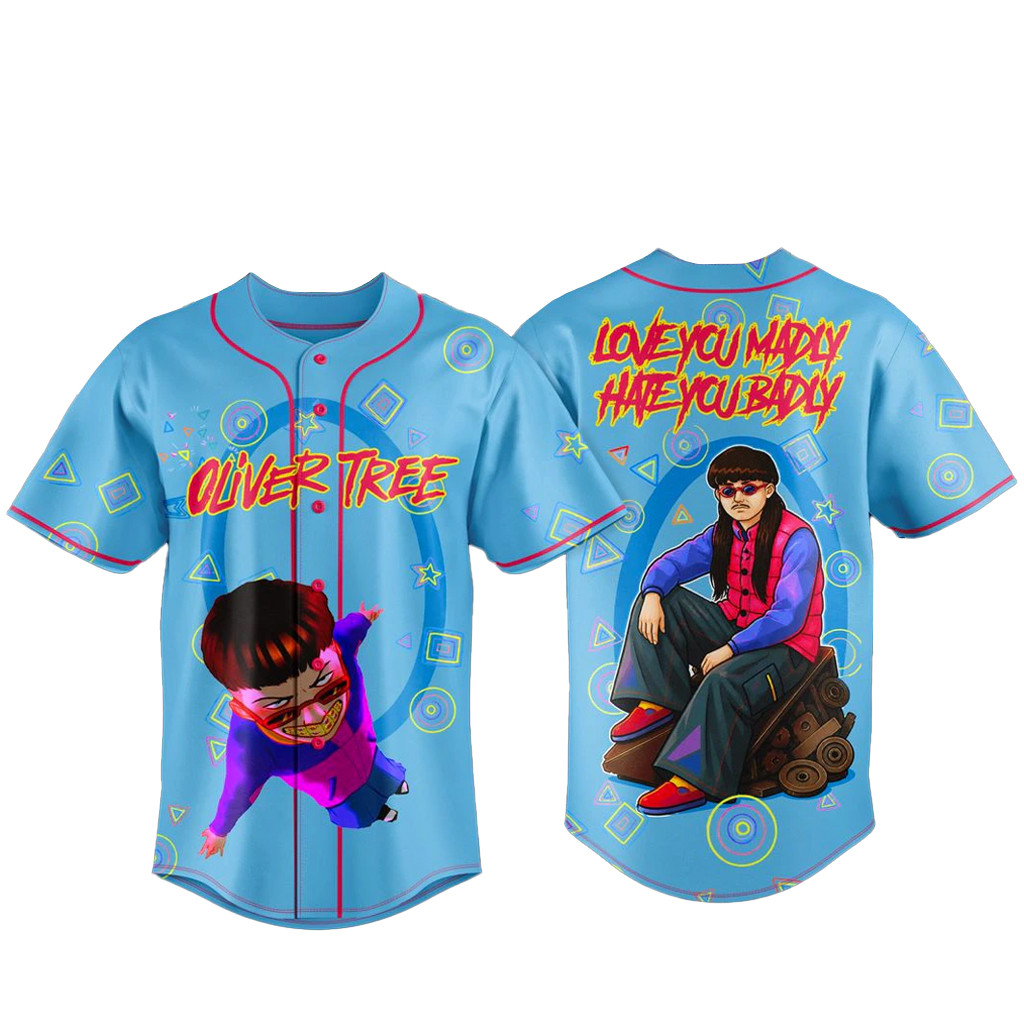 Oliver Tree Worlds First World Tour 2026 Baseball Jersey