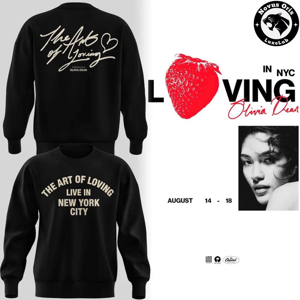 Olivia Dean The Art of Loving In NYC 2026 Concert Sweatshirt 1 - Unicasport Olivia Dean The Art of Loving In NYC 2026 Concert Sweatshirt