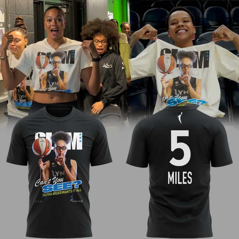 Olivia Miles Minnesota Lynx SLAM Magazine Cover Black Graphic T-Shirt - Best Gift for Basketball Fans
