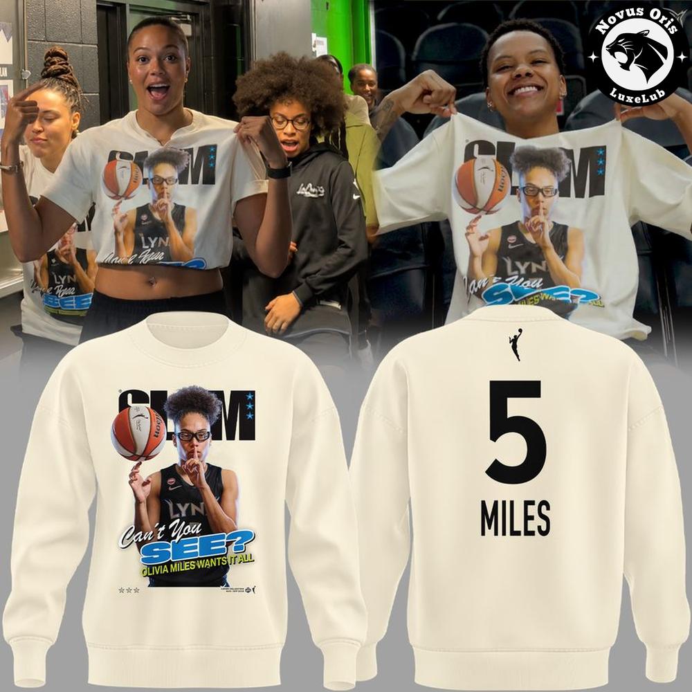 Olivia Miles Minnesota Lynx Can’t You See SLAM Sweatshirt 1 - Unicasport Olivia Miles Minnesota Lynx Can’t You See SLAM Sweatshirt