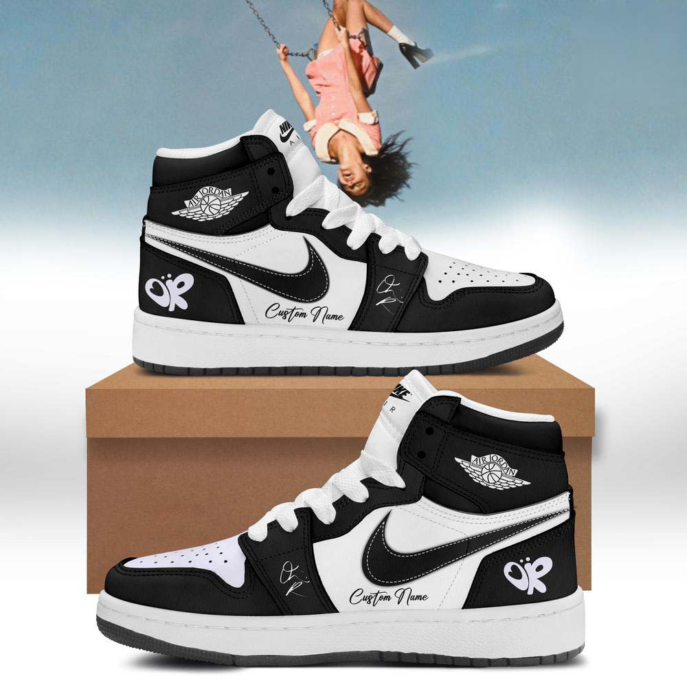Olivia Rodrigo You Seem Pretty Sad Black Graphic Air Jordan 1 Sneakers - Best Gift for Fans