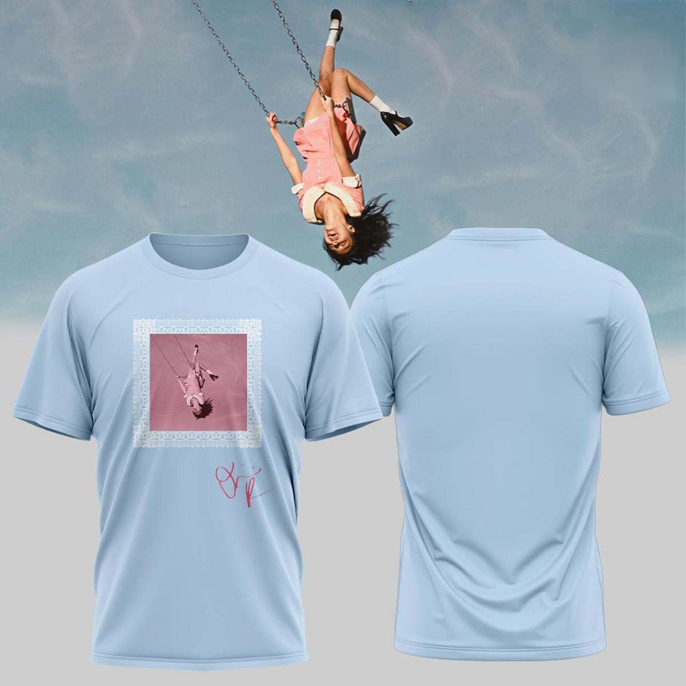 Olivia Rodrigo You Seem Pretty Sad Tour 2026 Light Blue Photo Print T Shirt - Gift Idea for Fans