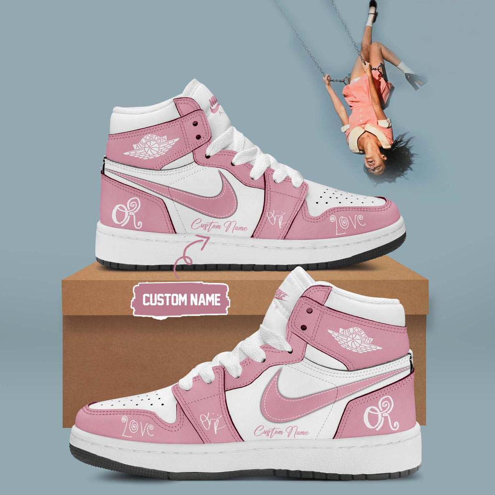 Olivia Rodrigo 2026 Tour Pink Air Jordan 1 Sneakers - Best Gift for Fans