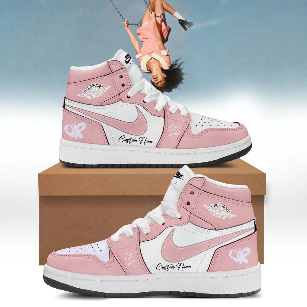 Olivia Rodrigo You Seem Pretty Sad Pink Graphic Air Jordan 1 Sneakers - Gift for Her
