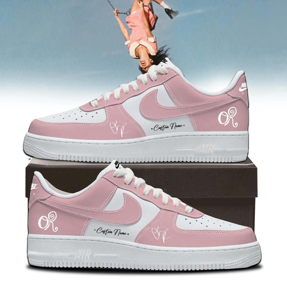 Olivia Rodrigo You Seem Pretty Sad Tour 2026 Pink White Sneakers - Gift Idea for Her